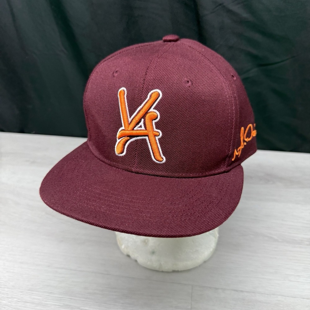 Virginia Tech Hokies US Daniels Maroon Fitted Hat Size 7 3/8 Cap